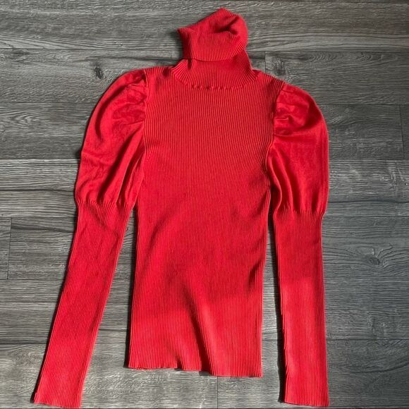 Revolve ANTHROPOLOGIE Cecilia Puff-Sleeved Turtleneck Sweater - Picture 14 of 15